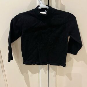 Zara Kids Black Long Sleeve mock turtleneck Sweater 18-24m